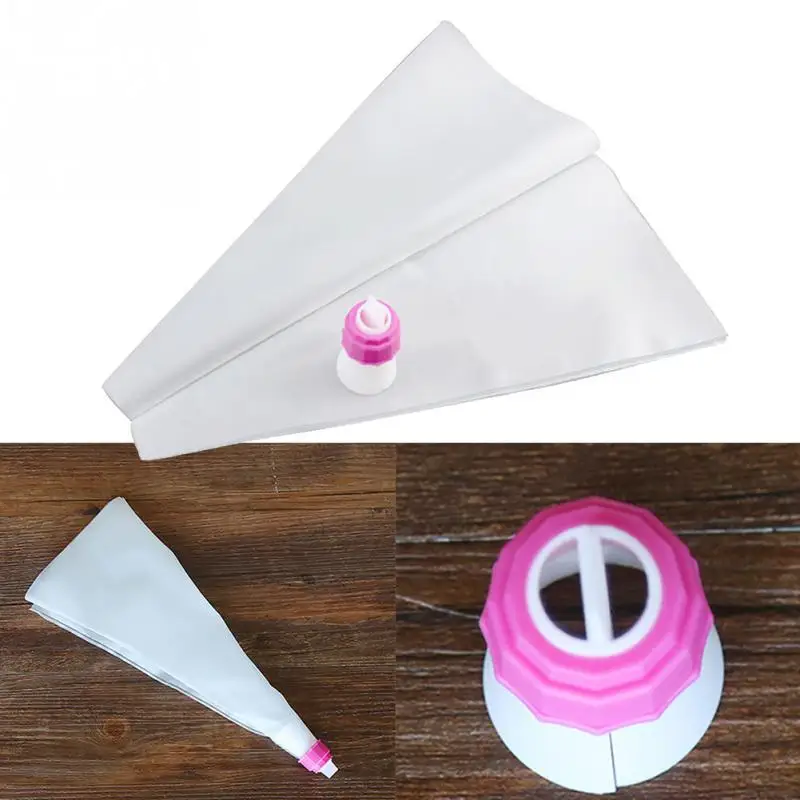 

Two Color Decorating dual Re-usable icing bags piping Tool Cake Bags Cream Pastry Bicos Piping bag 52033 Gift