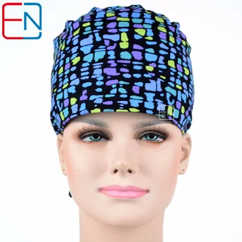 

Hennar brand Scrub Caps With Masks Adjust Size Freely Medical Surgical Caps Masks Nursing Accessories Doctor Medical Caps Unisex