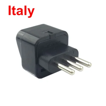 

USA UK AU Europe to Italy Grounded Universal Travel Adapter AC Italian Uruguay Power Plug