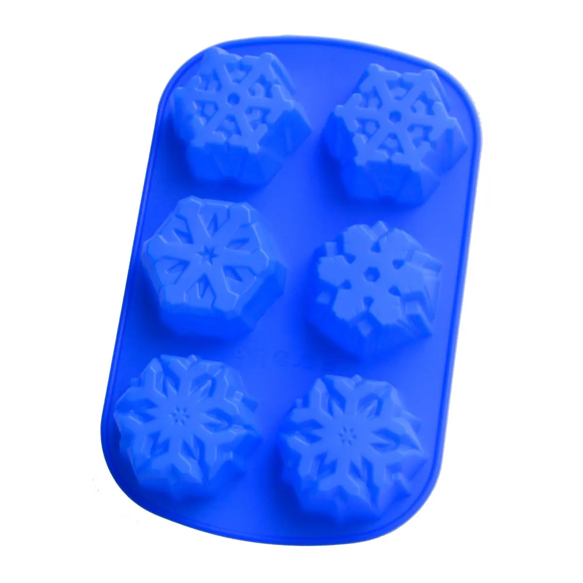 DIY silicone cake mould pudding ice cube manual soap making snowflakes shape soap silicone mould