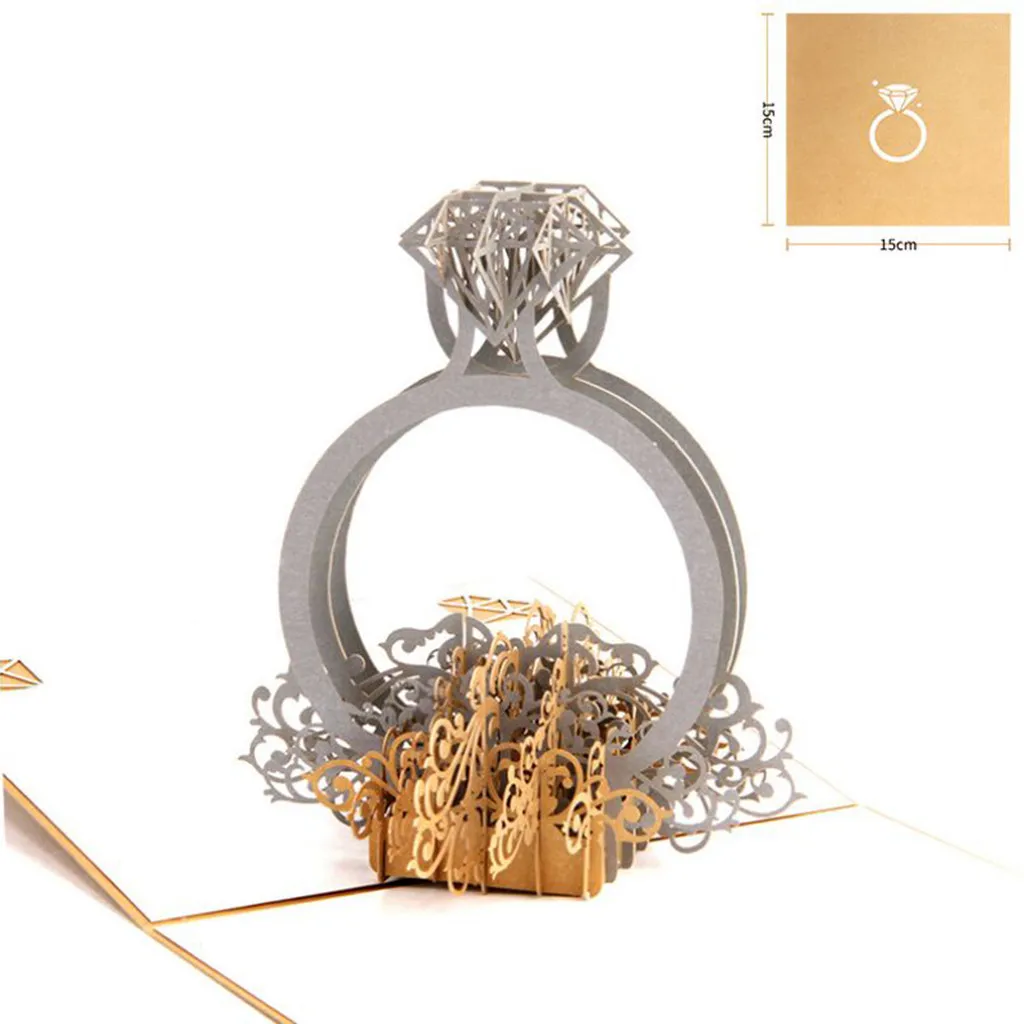 

3D Cards Birthday Card For Girl Kids Birthday Cake Greeting Postcards Card Envelope Stickers Lace Wedding Invitation Card