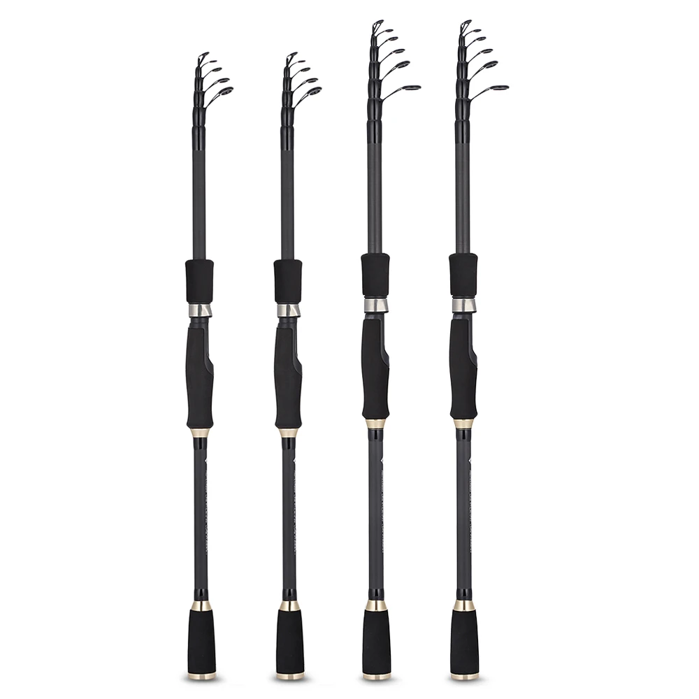 LEO Ultralight Carbon Spinning Fishing Rod Telescopic Fish Fishing Pole