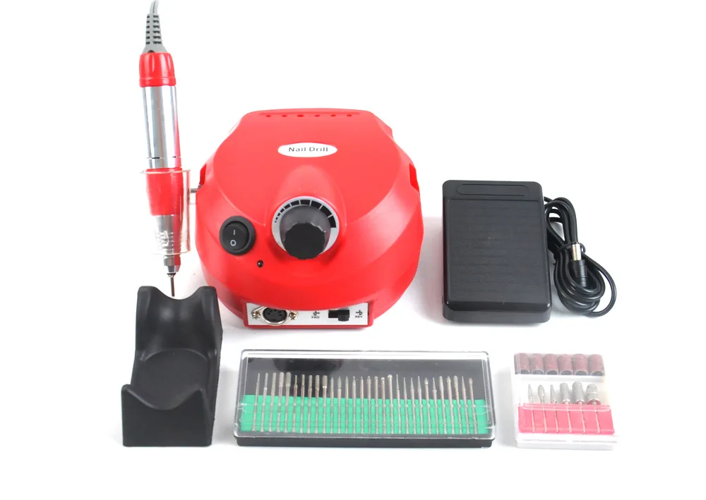 

EWT JMD202 red Nail Polishing Machine Nail Drill 35000 rpm Manicure Nail File and Hair Salon Nail Art Appliance