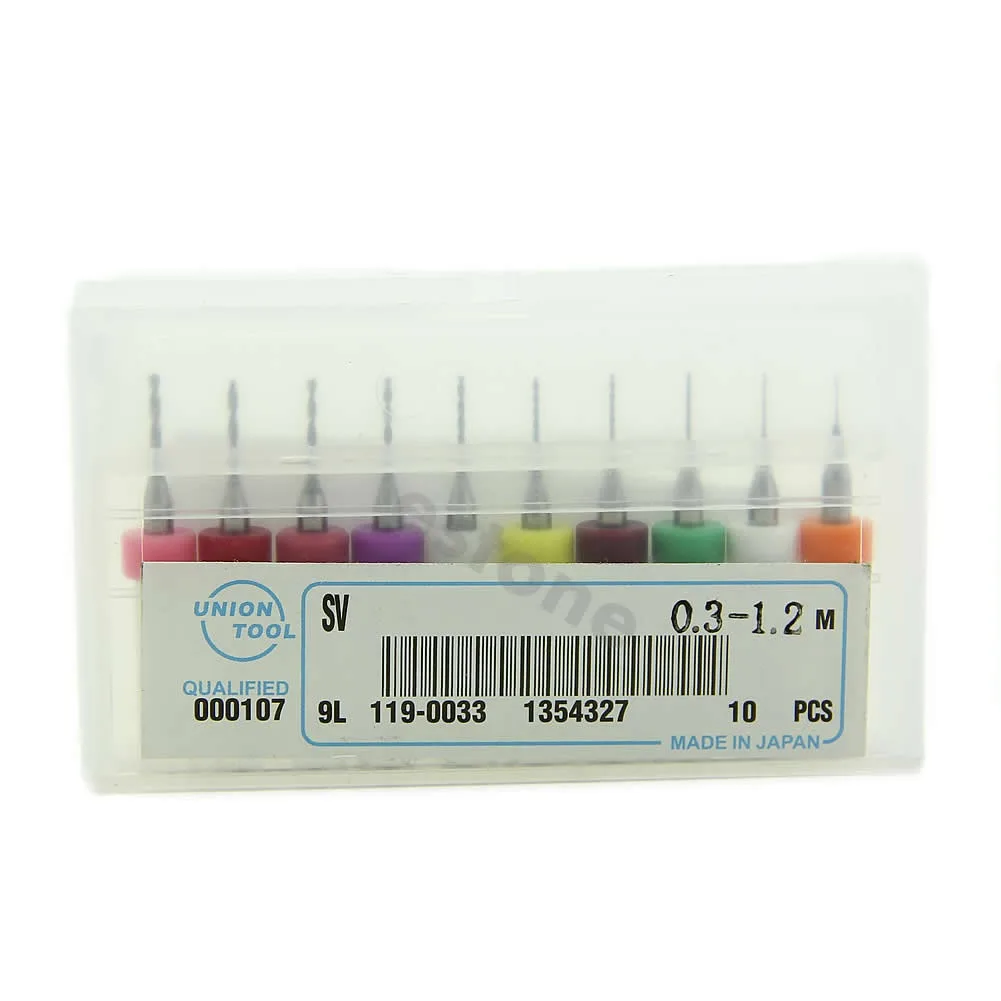 

10Pcs 0.3mm-1.2 mm PCB Print Circuit Board Carbide Micro Drill Bits Tool DIY