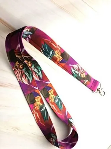 

10pcs/20pcs/30pcs/50pcs Japanese anime Dragon Ball Z Neck Strap Lanyard Mobile Phone Key Chain ID Badge Key Chains K304