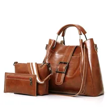 3pcs/set Women Handbag Set Bolsa Feminina PU Leather Fashion Belt Girls Crossbody Bags Shoulder Messenger Ladies Bag sac a main 3pcs/set Women Handbag Set Bolsa Feminina PU Leather Fashion Belt Girls Crossbody Bags Shoulder Messenger Ladies Bag sac a main