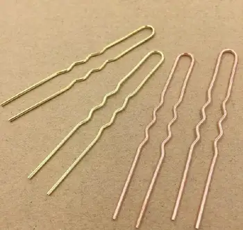 

100pc/Lot 70mm*1.2mm Copper/Brass HairPin clip,Hair Sticks,Antique Bronze/Gold/Silver Hair Bobby pin Vintage Jewelry
