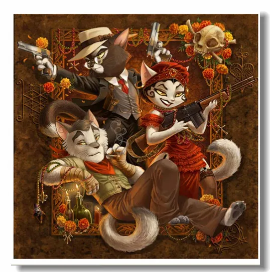 

Fox Animal Embroidery Needlework Crafts 14CT printing Cross Stitch Kits Art DIY Quality Handmade Decor