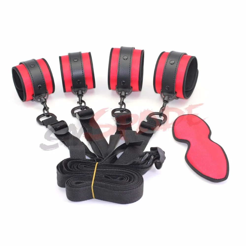 Набор для бондажа smspade атласное нижнее белье наручники манжеты и тканевый пояс