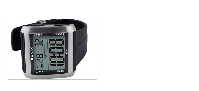 Модные мужские спортивные часы, водонепроницаемые, 100 м, для отдыха на открытом воздухе, Многофункциональные цифровые часы, для плавания, дайвинга, светодиодный, Montre Homme