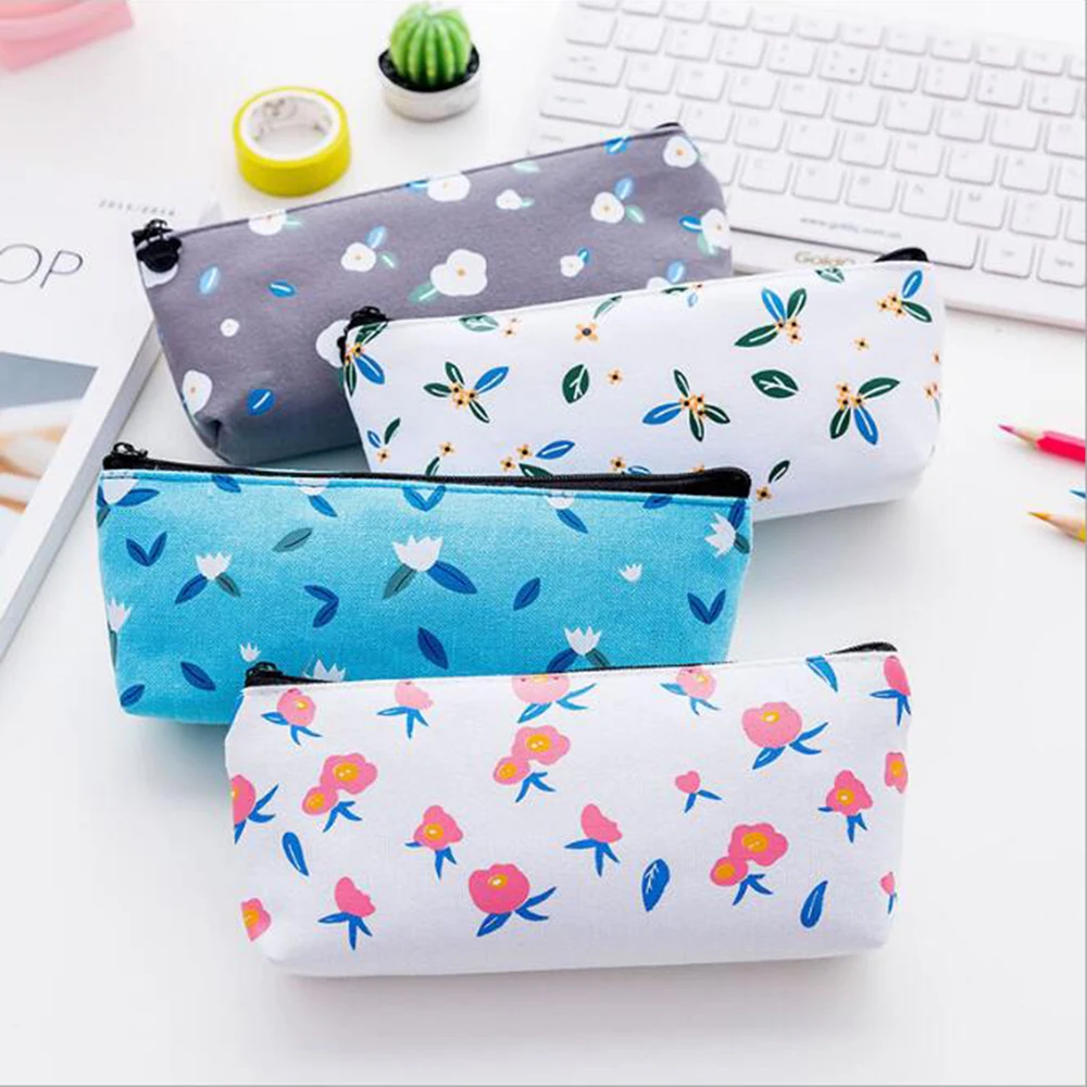 Buy Cute Girly Fabric Flowery Pencil Bag School