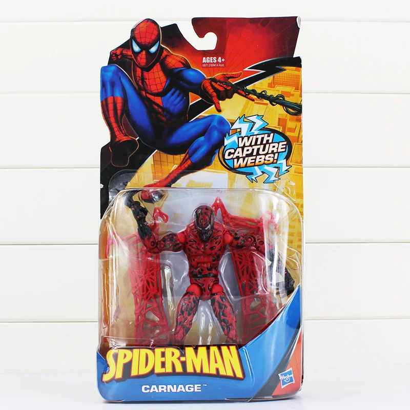 

15cm Spiderman With Capture Webs Venom Spider-Man Carnage Superhero Toys Model Doll for Children