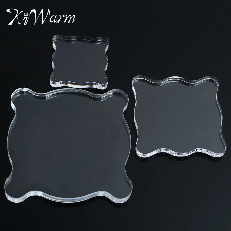 

HOt Scrapbooking Transparent Clear Stamp Acrylic Pad Color Process Essential Tools Tinted Helper Handmade Scrapbooking DIY Tools