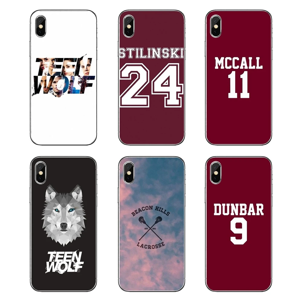 For Samsung Galaxy A5 A6 A7 A8 A9 J4 J5 J7 J8 2017 2018 Plus Prime Transparent Soft Cases Covers popular TV series teen wolf |