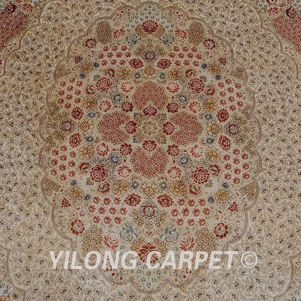 Yilong 6'x9' ручной работы Традиционный Ковер vantage бежевый персидские восточные ковры китайский(0976