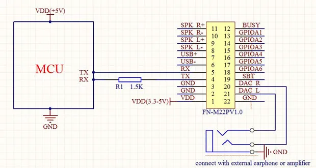 USB SD mp3-плеер модуль со встроенным UART последовательный порт MP3 аудио модуль с 2x3 Вт стерео выход 2 шт. в партии