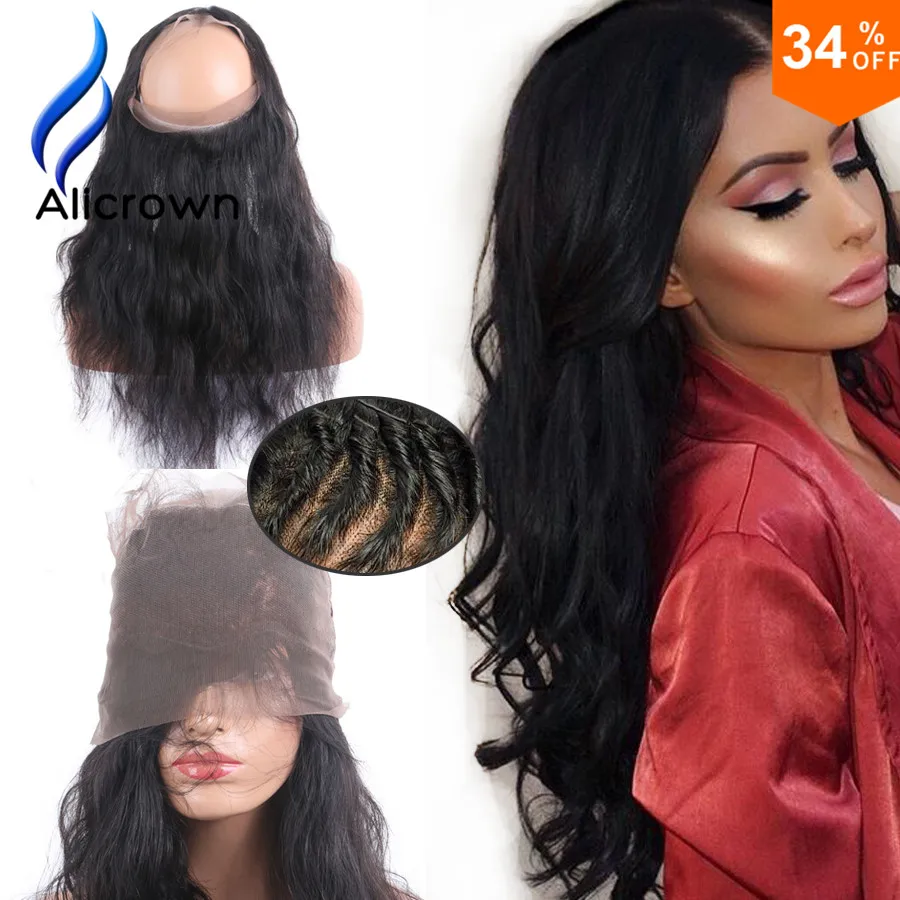 130 Density 360 Lace Frontal Body Wave font b Brazilian b font font b Virgin b