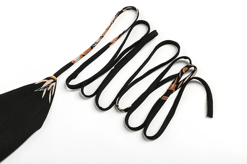 Bohemian Floral Print Boho Maxi Dress Women Chiffon Beach Summer Dress Deep V-Neck Split Backless Sexy Long Dress (12)