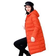 Fitaylor Black Long Parka Mujer Slim Hooded Casual Winter Jacket Women 2017 New Plus Sizq Cotton