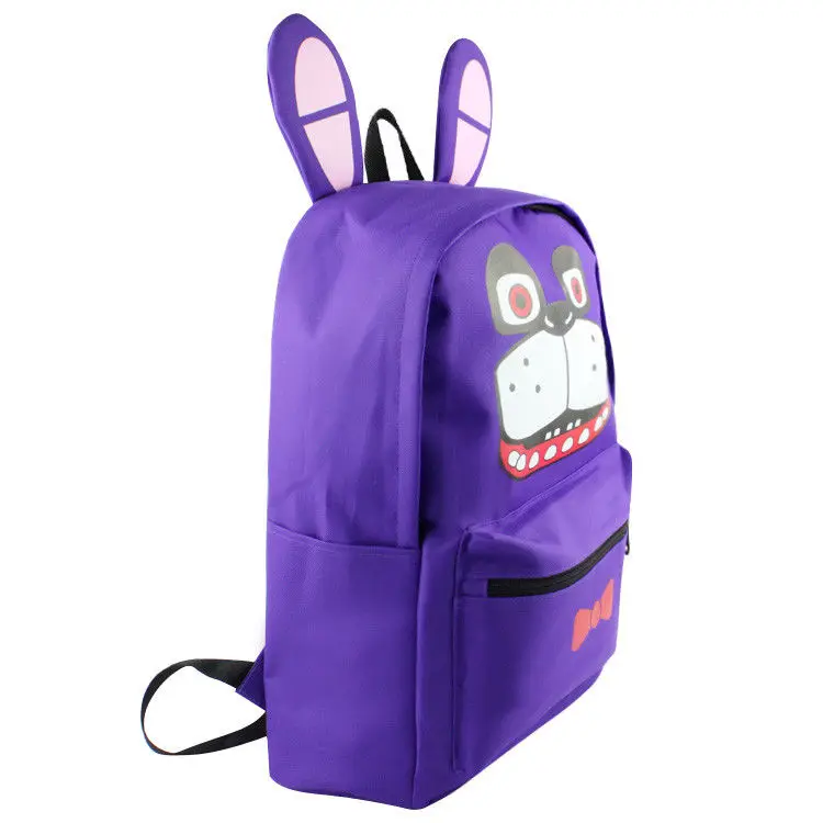 Аниме Five Nights at Freddy's высокое качество холст сплошной цвет рюкзак для ноутбука Фредди Fazbear двойной плечо школьная сумка