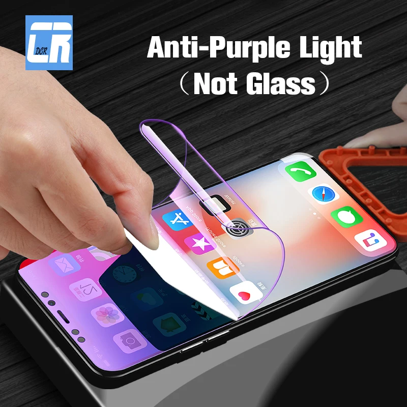 

3D Soft Hydrogel Screen Protector for iPhone X XR XS Max Full Cover Protective Film for iPhone 6 6s 7 8 Plus Not Tempered Glass
