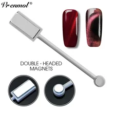 Vrenmol 3D магнит двуглавый Магнитная пластина ручка сильный магнит для всех УФ Гель-лак для ногтей с эффектом «кошачий глаз» лак для ногтей DIY Инструменты