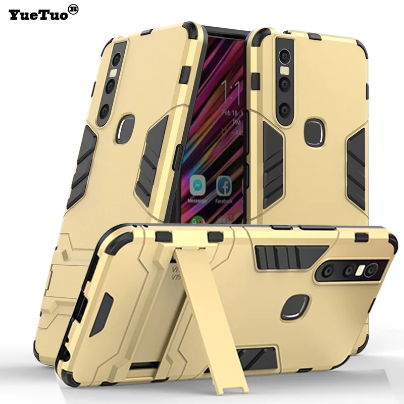 YueTuo luxury original armor case for bbk vivo v15 pro v15pro hybrid shockproof tpu phone Hard PC Soft Silicone back cover coque