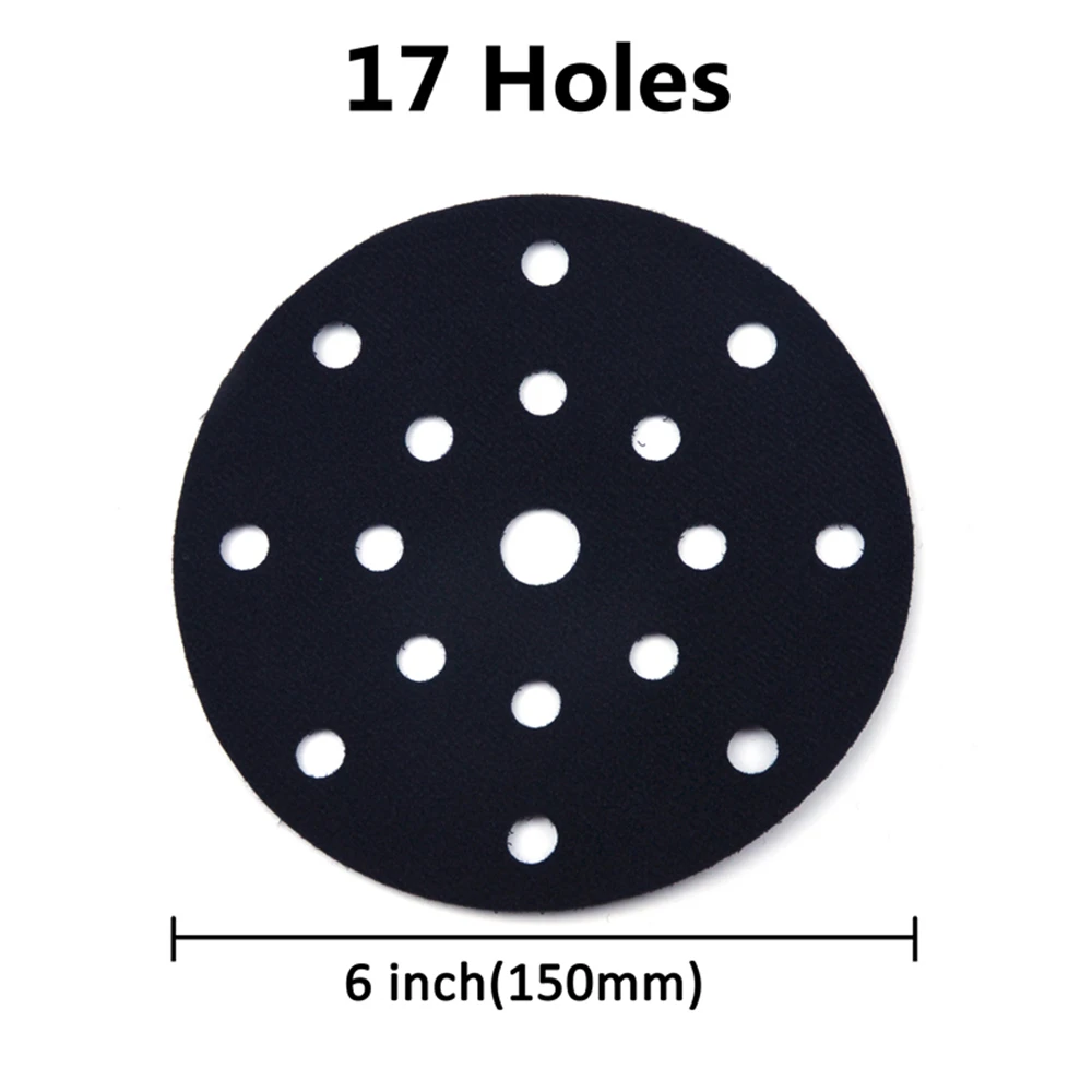 POLIWELL 1 шт. 6 ''150 мм отверстия ультра-тонкий интерфейс буферные площадки крюк и петля шлифовальный коврик защита самоклеющиеся абразивные материалы