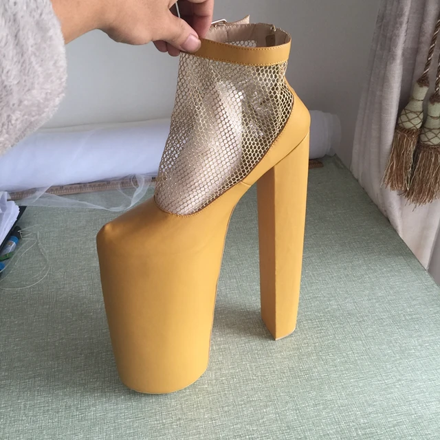 light brown 14 inch heel 10 inch platform us size 14 women pump size 14 shoes