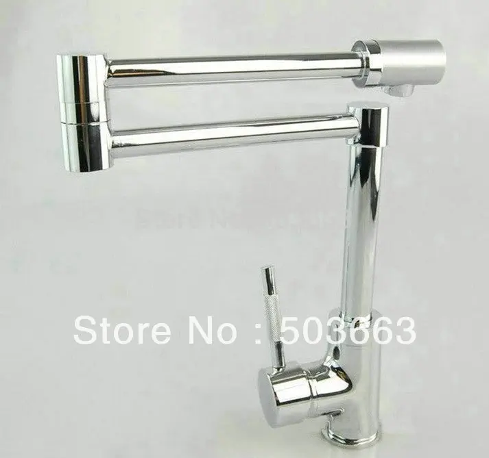 

Brand New Concept Swivel Kitchen Faucet Polished Chrome Mixer Brass Sink Tap CM0886