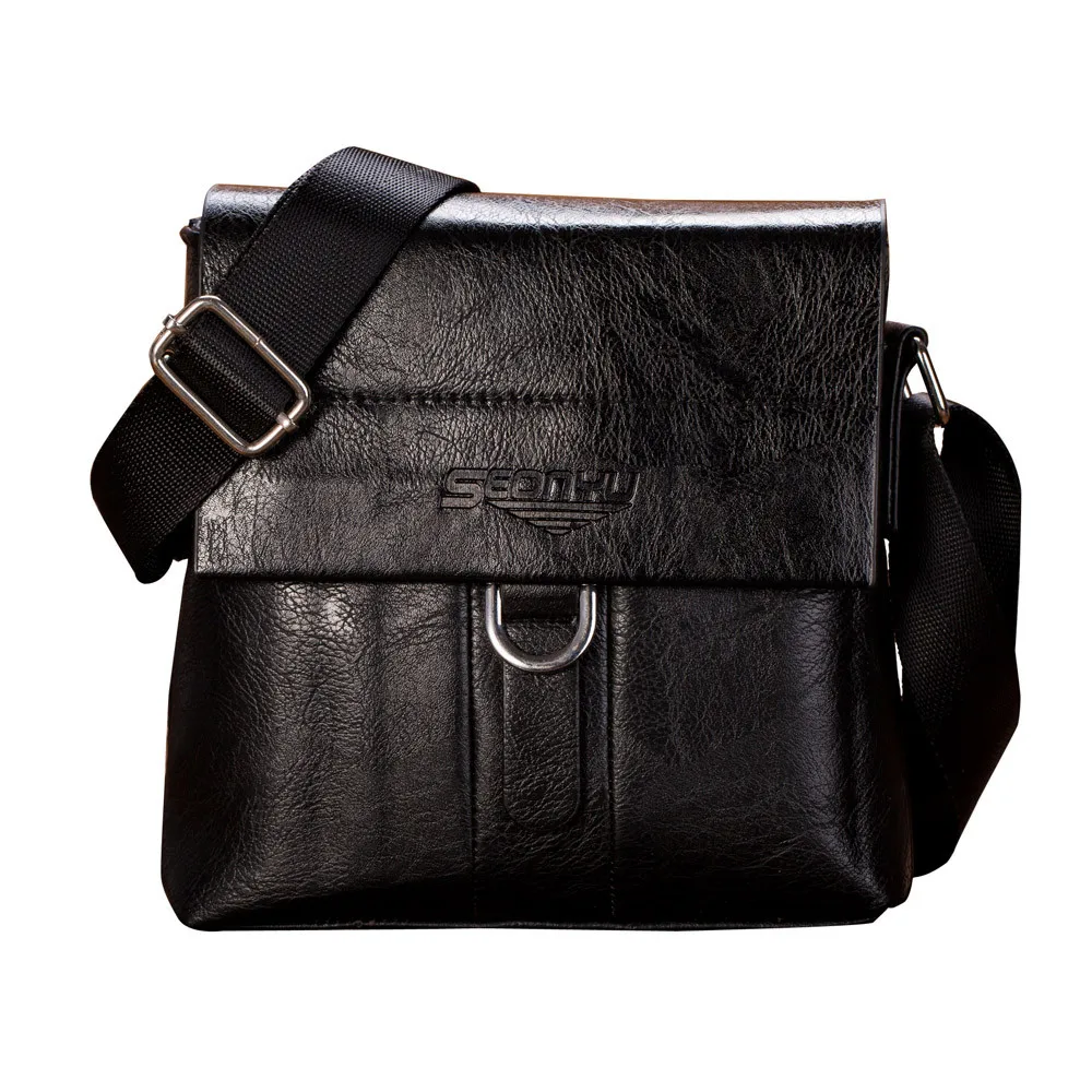 

Luxury Brand Men Messenger Bags Crossbody Business Casual Handbag Male Leather Shoulder Bag Large Capacity