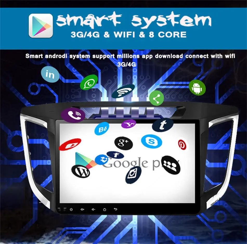 Clearance 2 din multimedia Radio player ips Android 9.0 For Hyundai ix25 Creta 2014-2018 with GPS Navigation Stereo Audio Player (No dvd) 10 Clearance 2 din multimedia Radio player ips Android 9.0 For Hyundai ix25 Creta 2014-2018 with GPS Navigation Stereo Audio Player (No dvd) 10