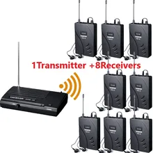 Модернизированный Takstar WPM-100/wpm100 UHF сценическая Беспроводная система монитора наушники-вкладыши беспроводные стерео 1 передатчик+ 8 приемников
