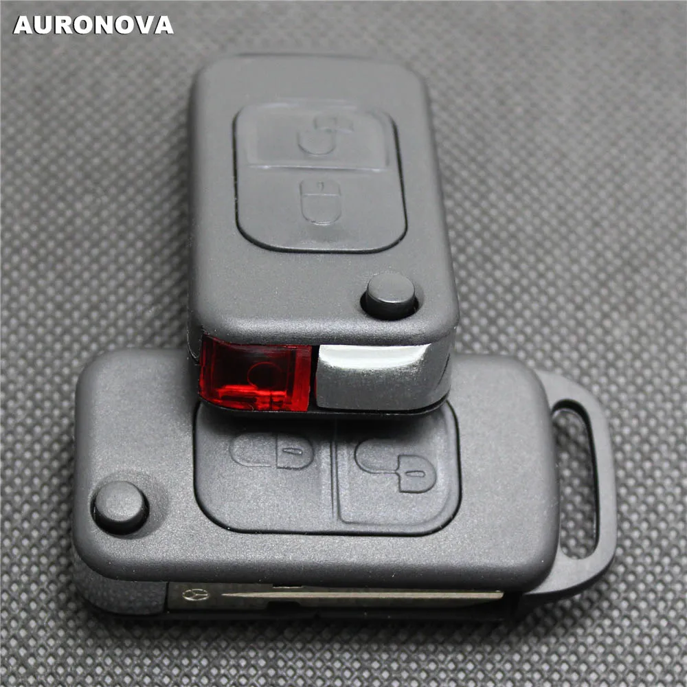 AURONOVA Новый Сменный Складной Корпус ключа для MERCEDES BENZ C E S ML W140 2 кнопки большая