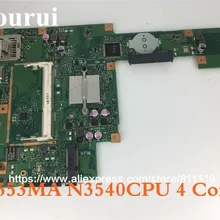 X553MA материнская плата REV2.0 N3530 n3540 Процессор для ASUS A553M A553MA D553M F553M Материнская плата ноутбука X553MA для тестирования системной ОК