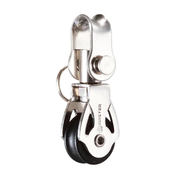 Marine Boat Yacht Sailboat Dinghy 16mm 5/8 Inch Single Swivel Shackle Block Small Boat Block Master SB-1614F 6 colors 11mm 13mm 16mm 19mm collar rope snap hook big pet leash collar safe bag clasps lobster swivel trigger clips snap