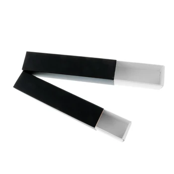 

10Pieces /Lot 20*20*110MM Black Paper Drawer Boxes For Perfume Packaging gift packages customs logo