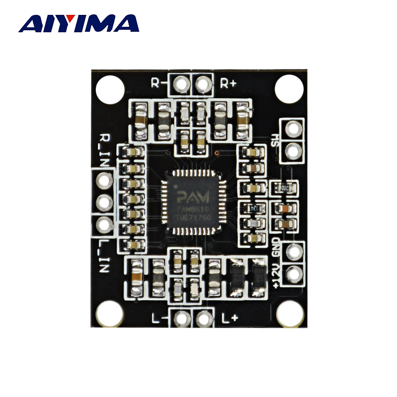 

AIYIMA Amplifiers Audio Board PAM8610 12V 2x15W Dual Channel Stereo Class D Digital Amplifier Modulo Board