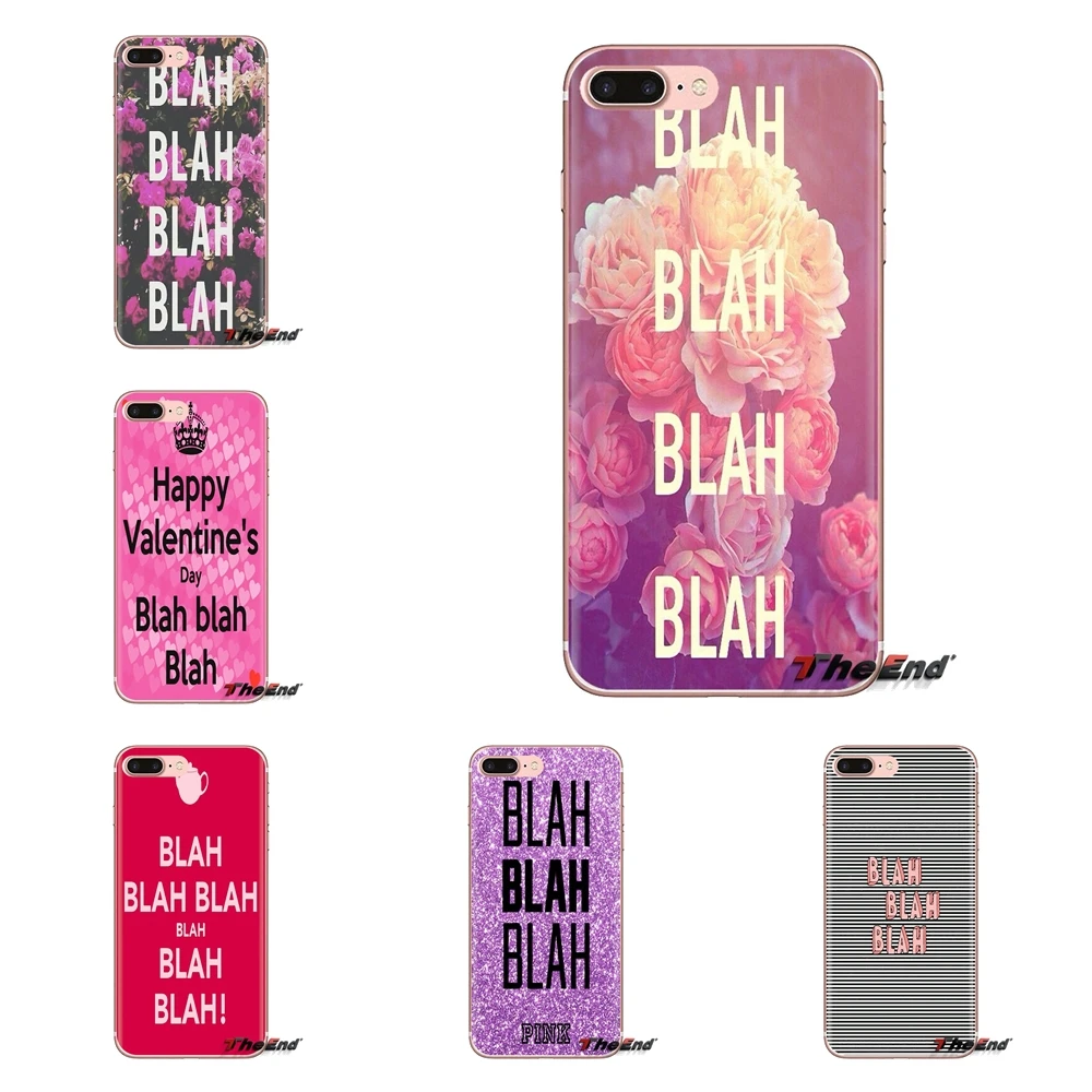 

For iPod Touch Apple iPhone 4 4S 5 5S SE 5C 6 6S 7 8 X XR XS Plus MAX Pastel Blach Blah Blah Art Pattern Transparent TPU Housing
