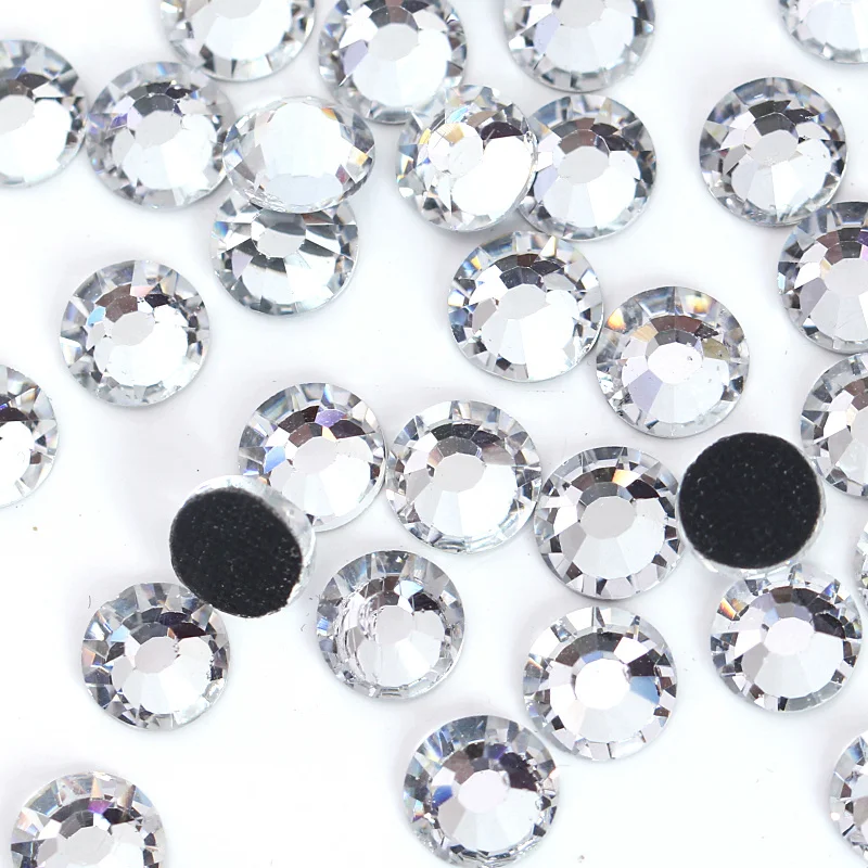 SS4 to SS50 Clear Crystal DMC Hotfix Rhinestone 1.5mm to 9.5mm Glass Strass Hot