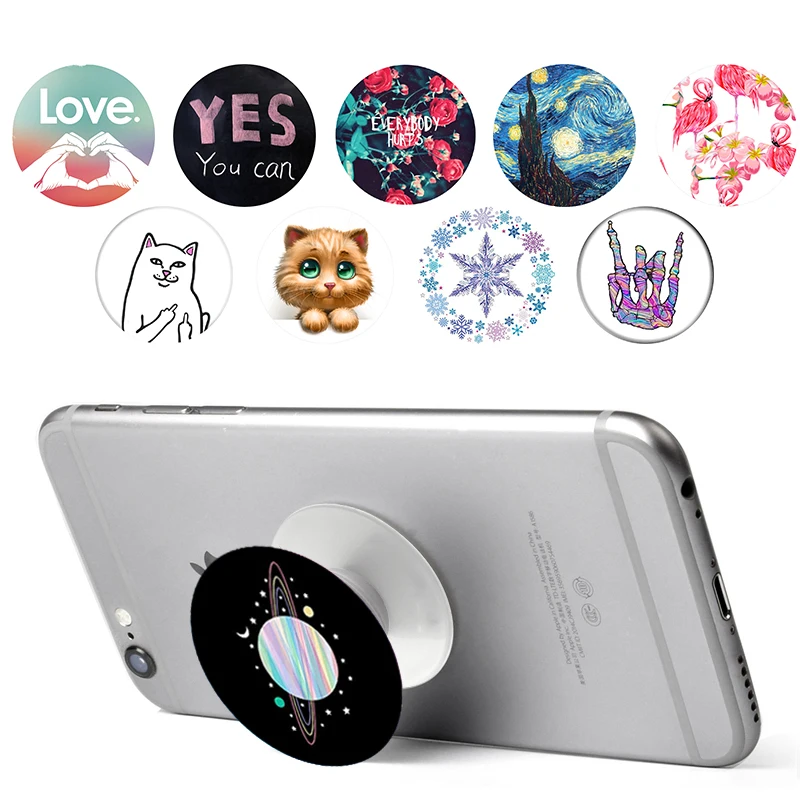 

Cute Planet popsoket Sir Sac Collapsible Phone Holder Color Painting pocket socket for Phones & Tablets Попсокет Mount popsocet