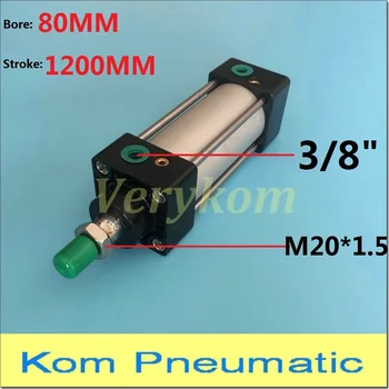 

Pneumatic Bore 80mm Stroke 1200mm 3/8" bsp SC 80x1200 Standard Air Cylinders 80*1200 -S Pull Rod Piston Double Acting Magnetic