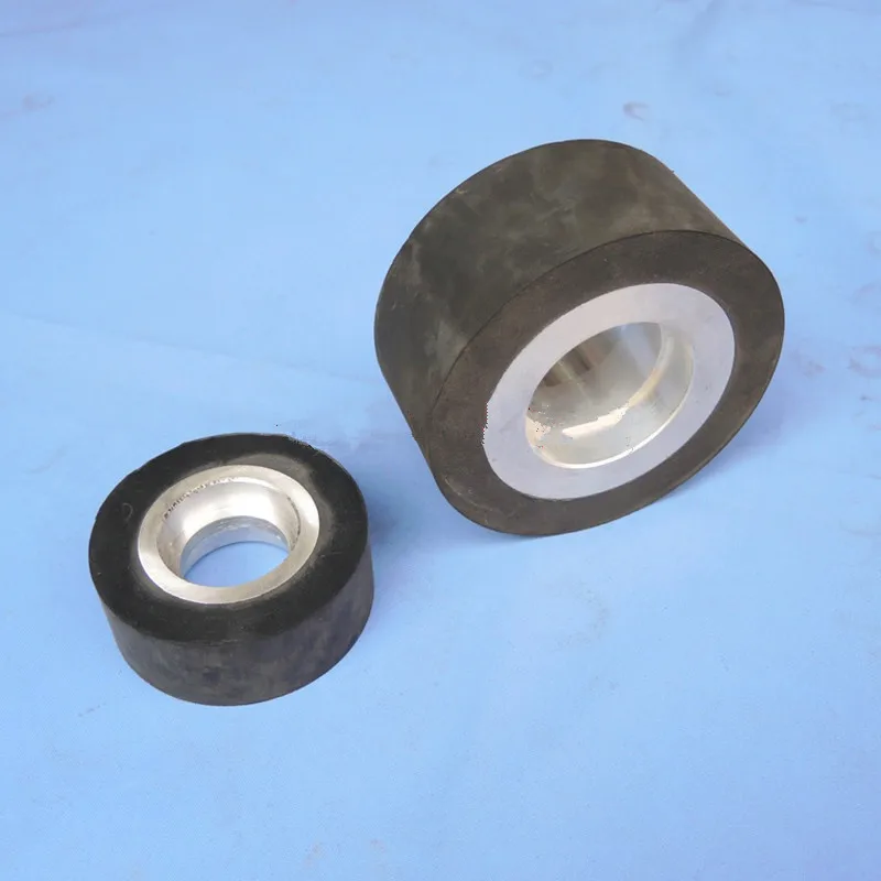 Sanding Belt Rubber Flat Wheel with Aluminium Core for Sander Polisher machine fix with bearing 6204/6205