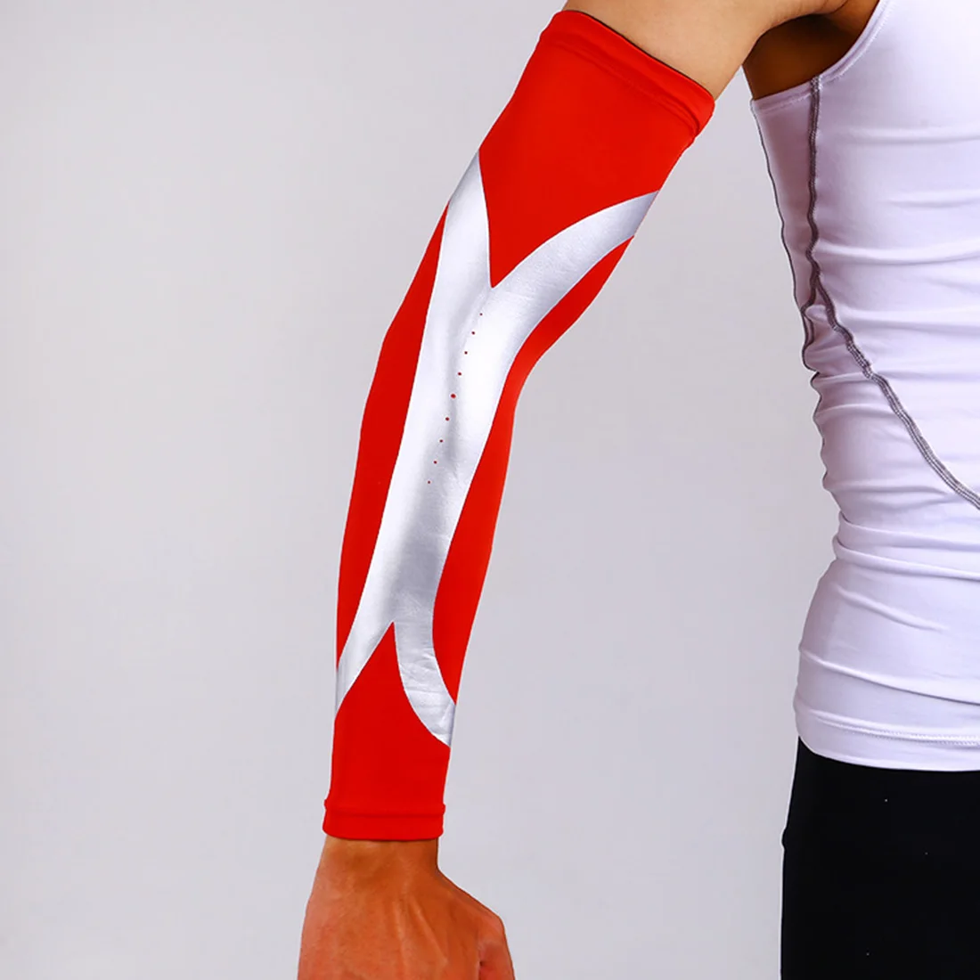 High Elastic Men Sports Long Arm Sleeve Warmers Basketball Shooting