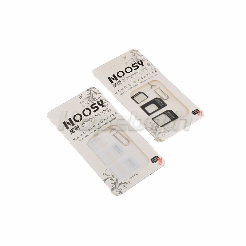 Pacote de Varejo para o Iphone para Samsung 4 em 1 Sim com Eject Novo Cartão Nano Adaptador Micro Pin Chave 100 Set Sim 1 Adaptadores de cartão SIM
