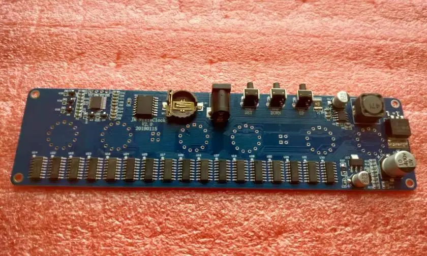 DIY in14 in4 Nixie трубки часы цифровые светодиодные подарок монтажная плата комплект PCBA
