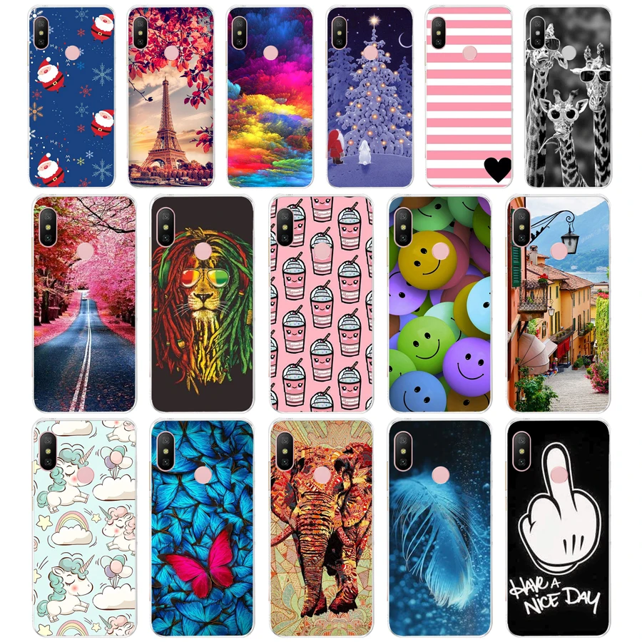 

C silicone Cover For Xiaomi MI A2 LITE Case Full Protection Soft tpu Back Cover Phone Cases For Xiomi MI A2 LITE bumper Coque