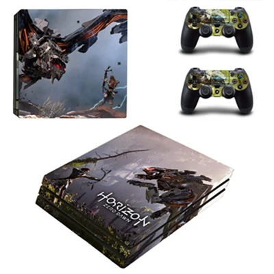 Horizon Zero Dawn PS4 Pro стикер кожи для playstation 4 Pro консоль и контроллеры виниловая наклейка поверхность игры Наклейка s - Цвет: YSP4P-1063