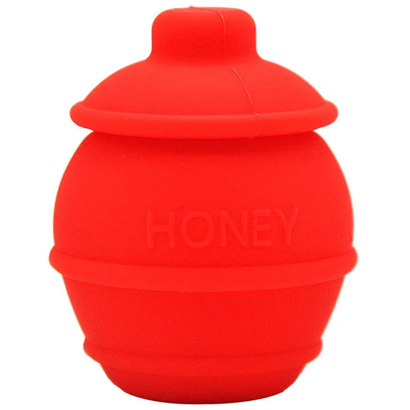 JX-LCLYL 1x 35ML Silicone Honey Pots Concentrate Oil Wax Dab Containers Jars Nonstick