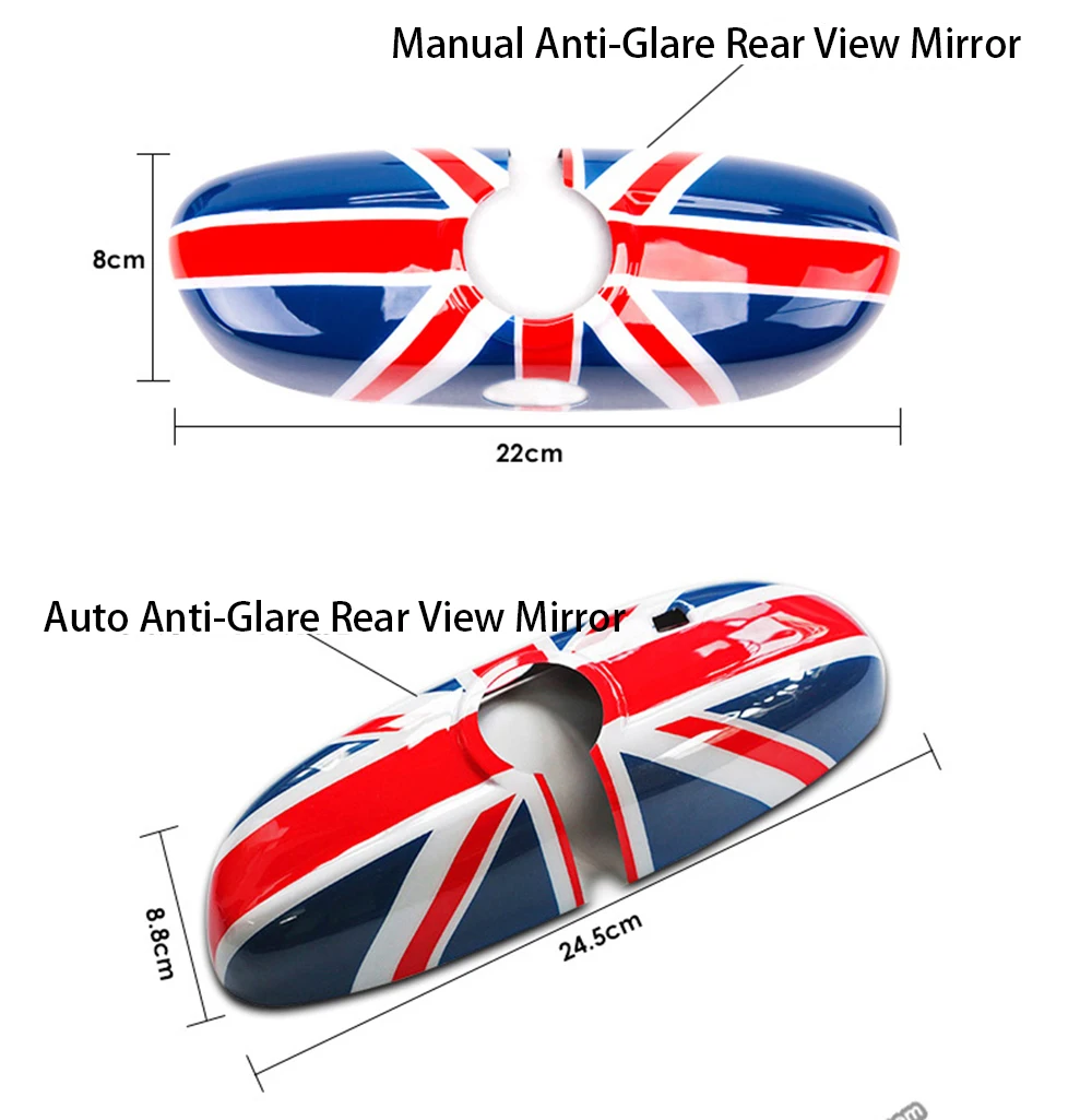 Юнион Джек внутреннее зеркало заднего вида крышка оболочки ABS пластик декор для BWM MINI Cooper JCW S One+ F54 F55 F56 F60 земляк